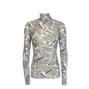 RABÔT designer Mitra Turtleneck in Newsprint SOLD OUT size S